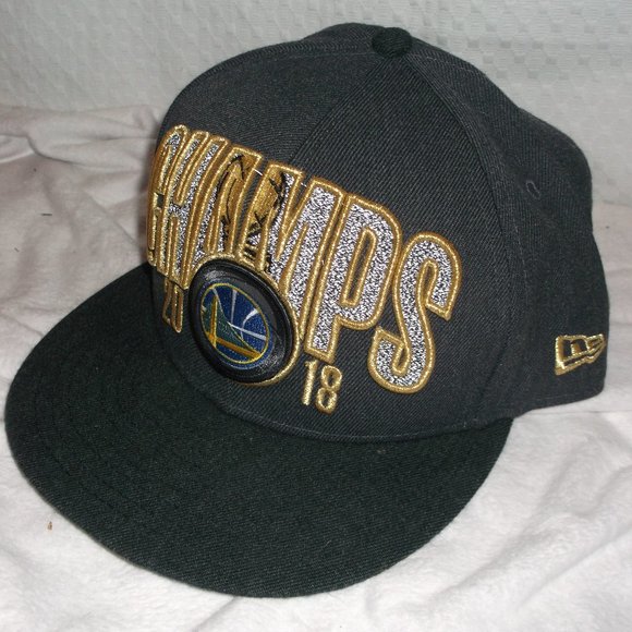 NEW 9Fifty NBA 2018 Golden State Warriors Champs Snapback Hat - Picture 1 of 10
